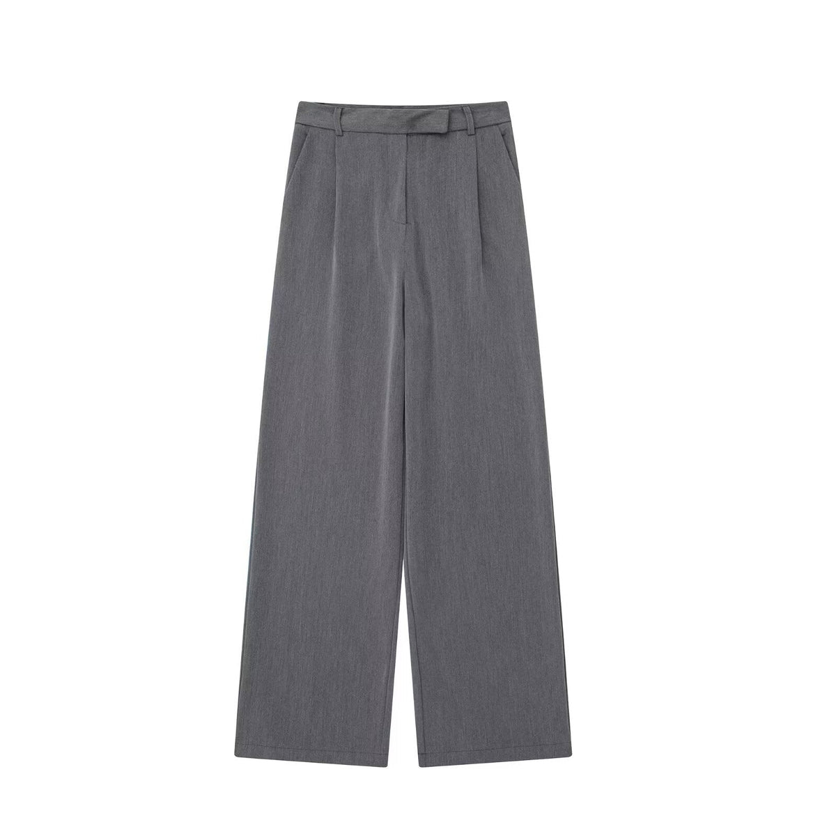 Wide Leg Trousers with Straight Hem for Women