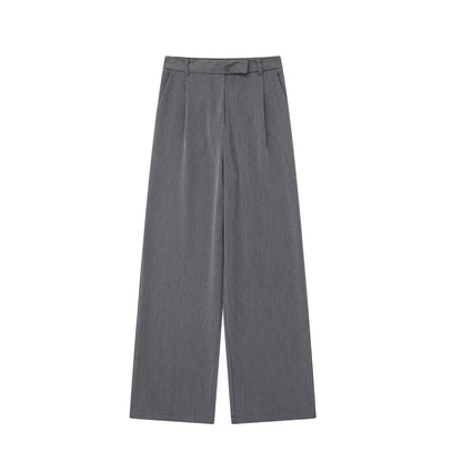Wide Leg Trousers with Straight Hem for Women