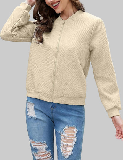 Quilted Zip-Up Jacket