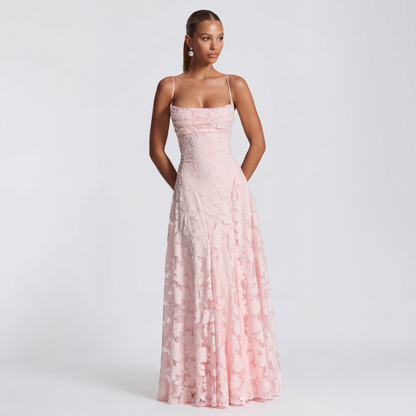 Floral Pattern Sleeveless Maxi Dress for Women
