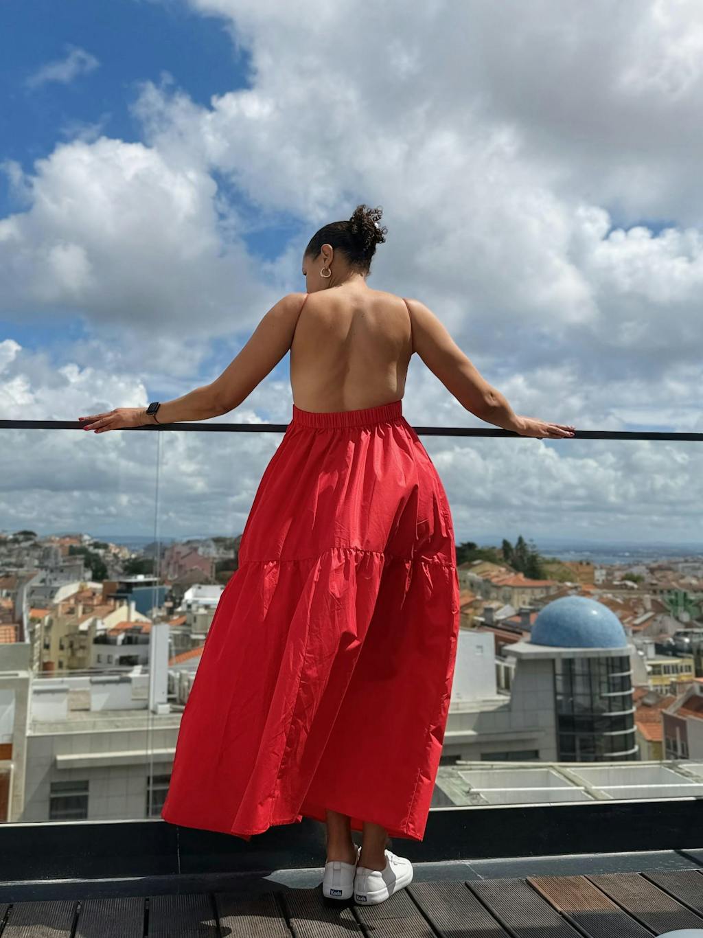 Backless Maxi Dress Long Solid Colour Sleeveless Dress for Women