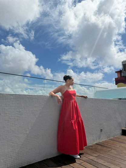 Backless Maxi Dress Long Solid Colour Sleeveless Dress for Women