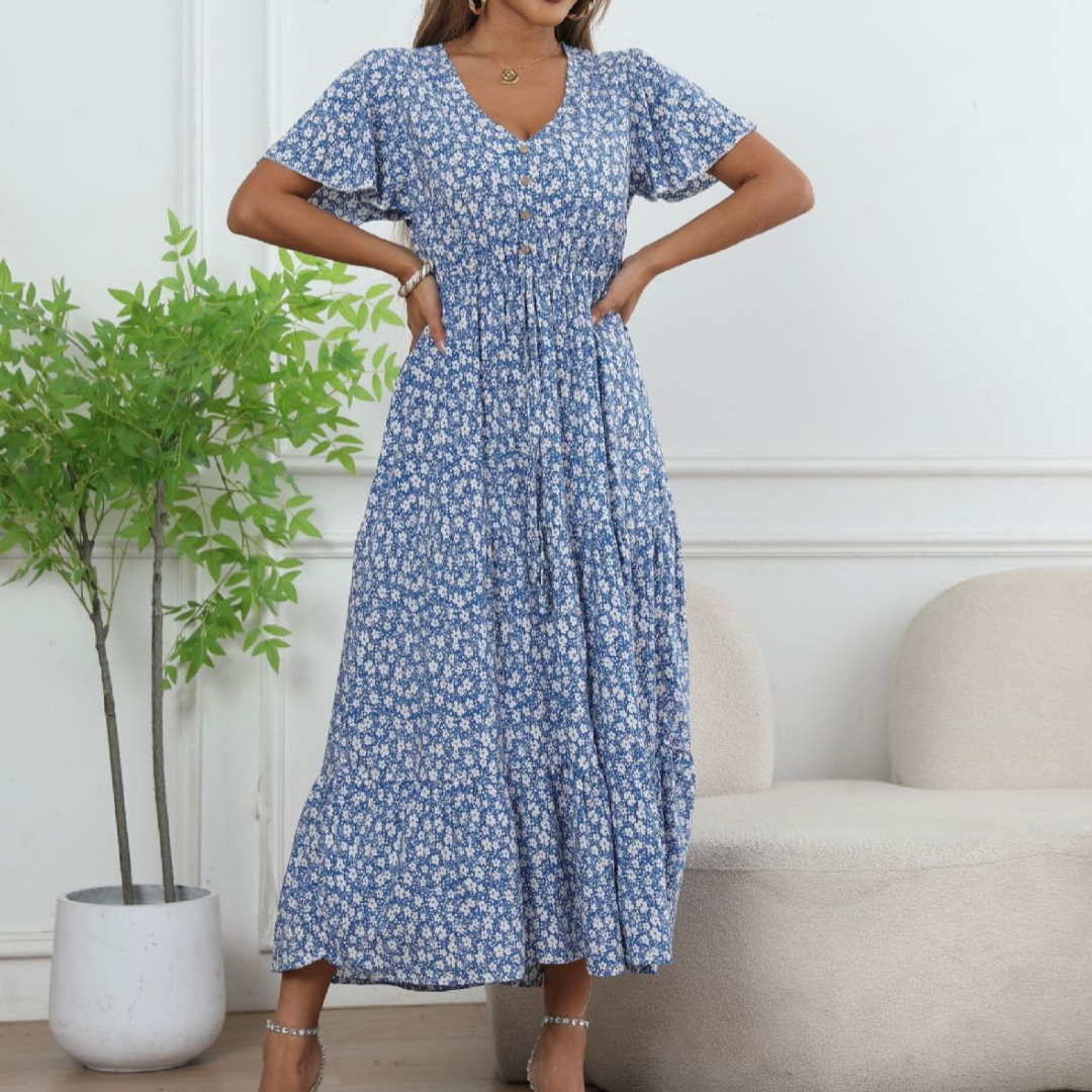 Flowing Vintage Summer Dress for Women