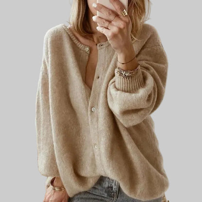 Knitted Button-Up Cardigan