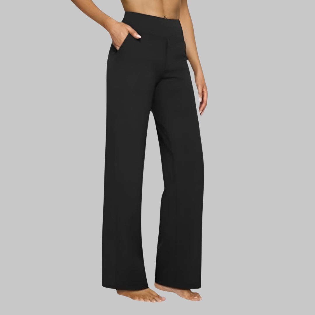 High Waisted Trousers with Pockets for Women