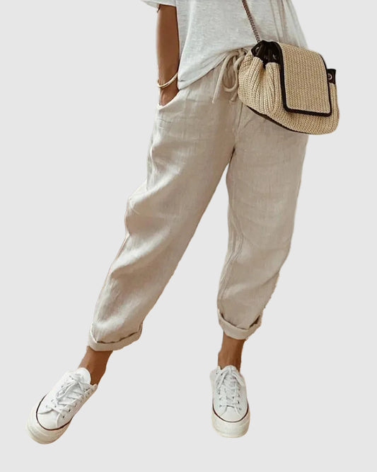 Striped Wide Leg Trousers for Women