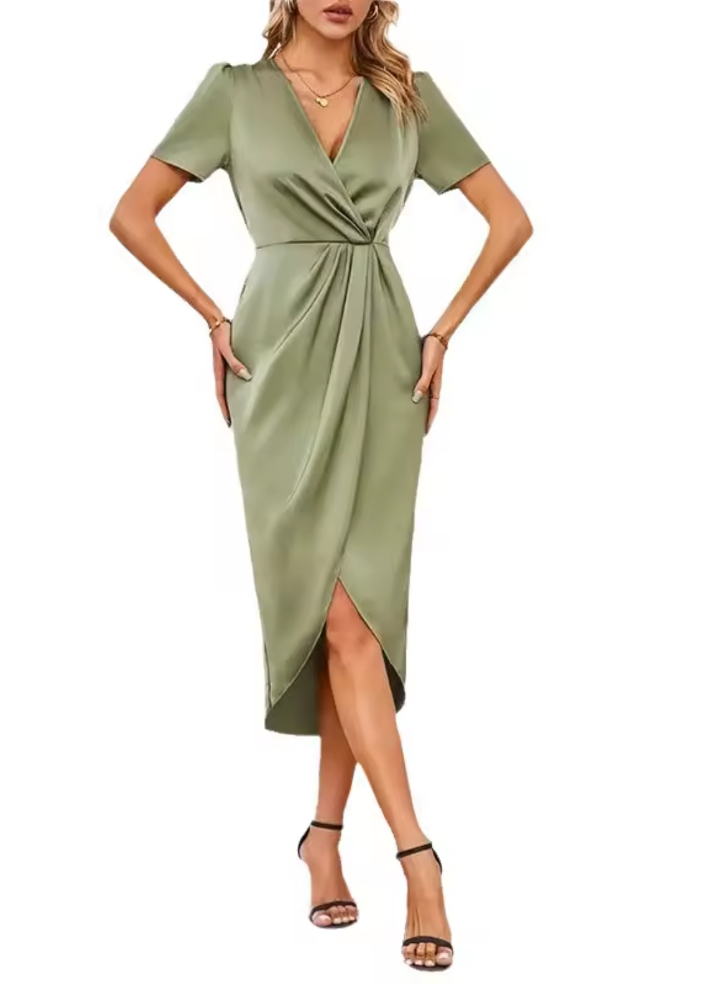 Elegant Sleeveless Midi Dress for Women