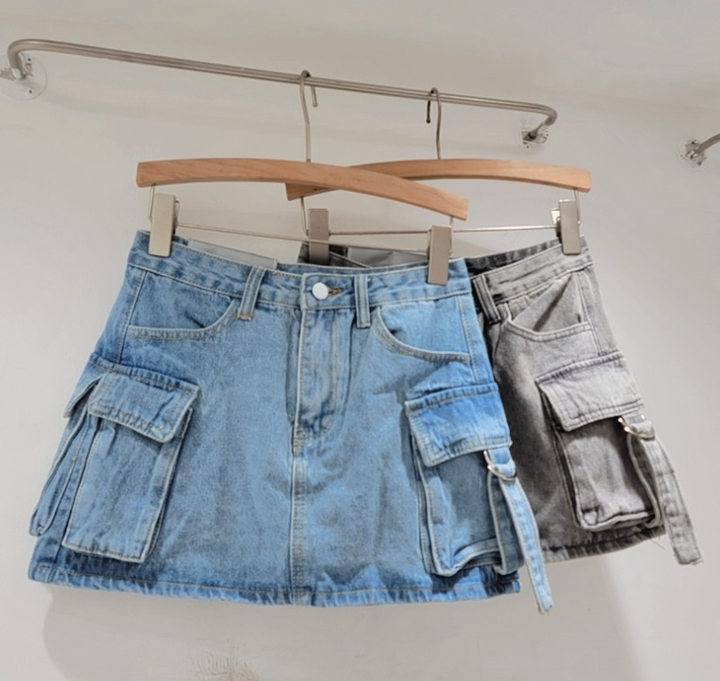 A-Line Denim Skirt for Women