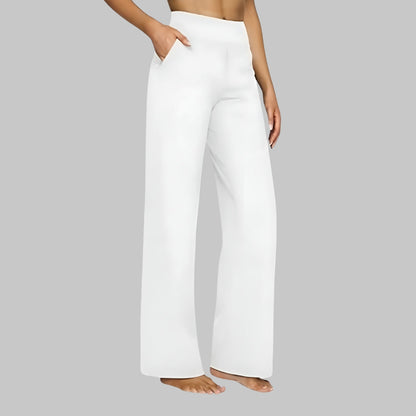 High Waisted Trousers with Pockets for Women