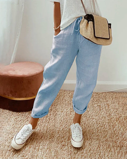 Striped Wide Leg Trousers for Women