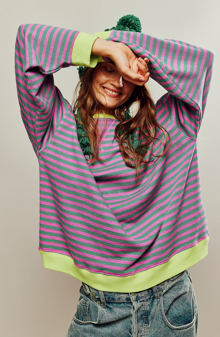 Striped Long Sleeve Sweater