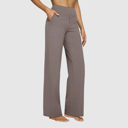 High Waisted Trousers with Pockets for Women