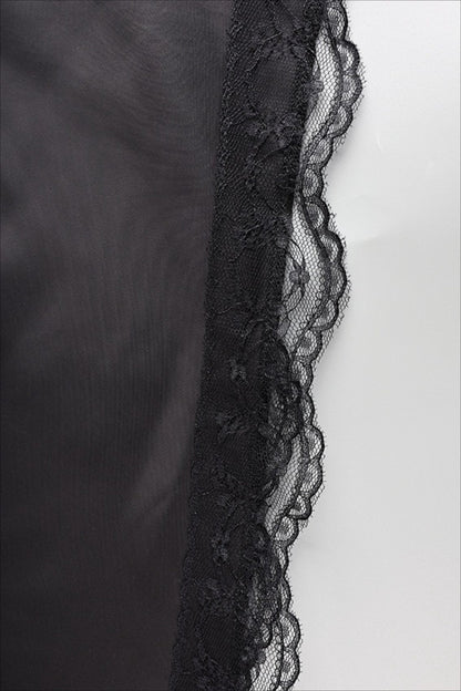 Mini Skirt High Waist Lace Panel Office Style for Women