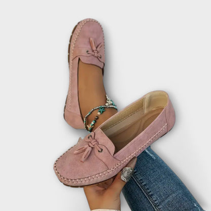 Flat Suede Tassel Loafers for Women