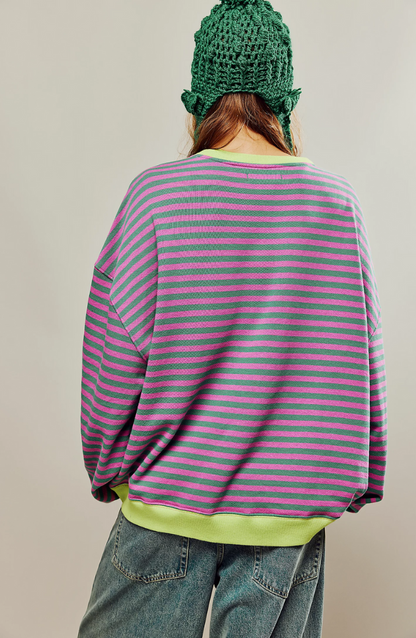 Striped Long Sleeve Sweater