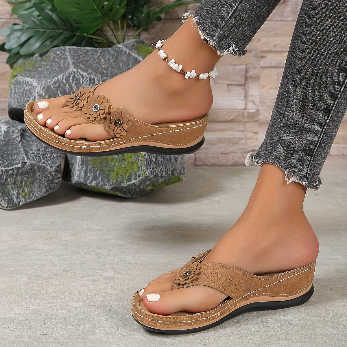 Platform Open Toe Sandals with Chunky Sole for Women