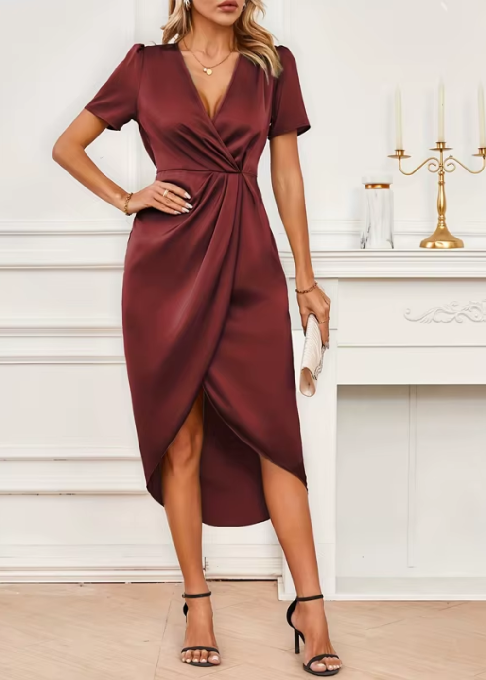 Elegant Sleeveless Midi Dress for Women