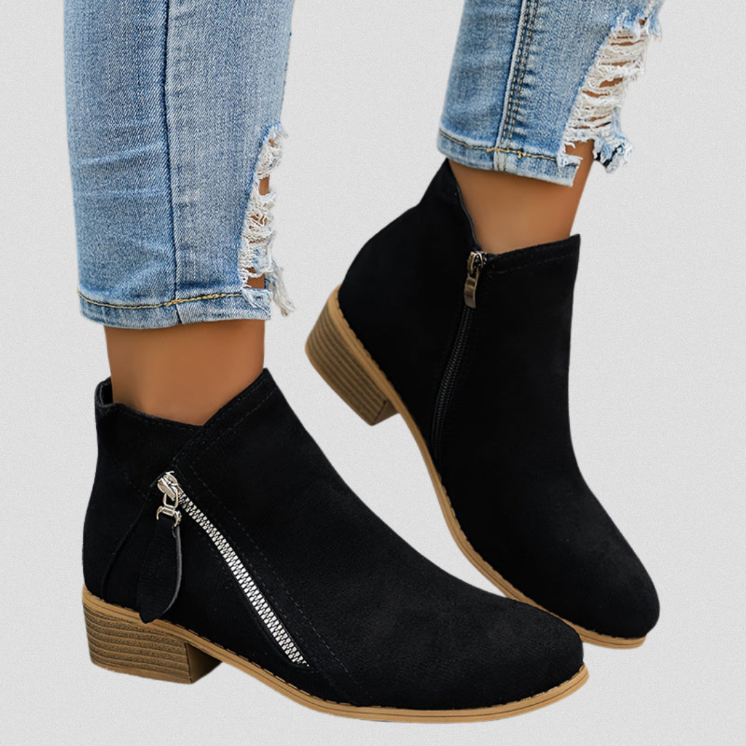Ankle Boots with Side Zip