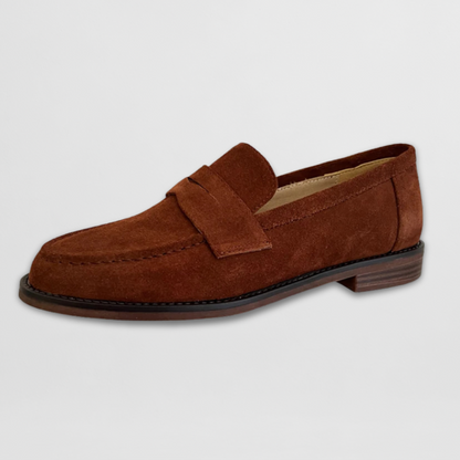 Suede Penny Loafers for Women