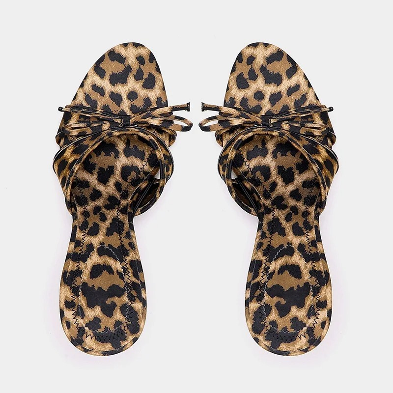 Open Toe Kitten Heel Mule Sandals for Women