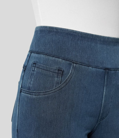 Wide Leg Trousers High Waisted Elasticated Waistband for Women