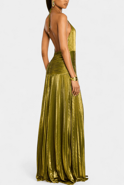 Full-Length Off-Shoulder Maxi Dress for Women