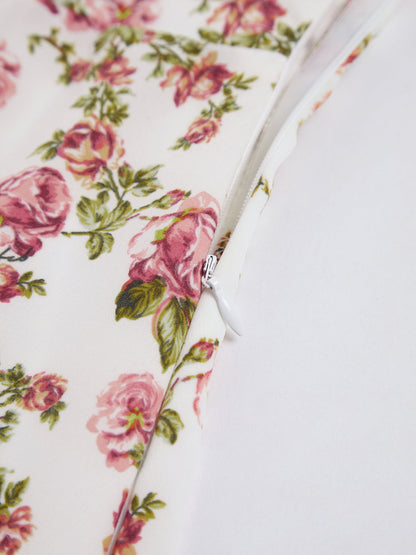 Rosebud Floral Midi Dress
