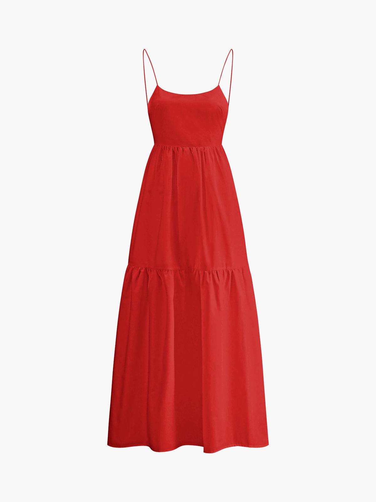 Backless Maxi Dress Long Solid Colour Sleeveless Dress for Women