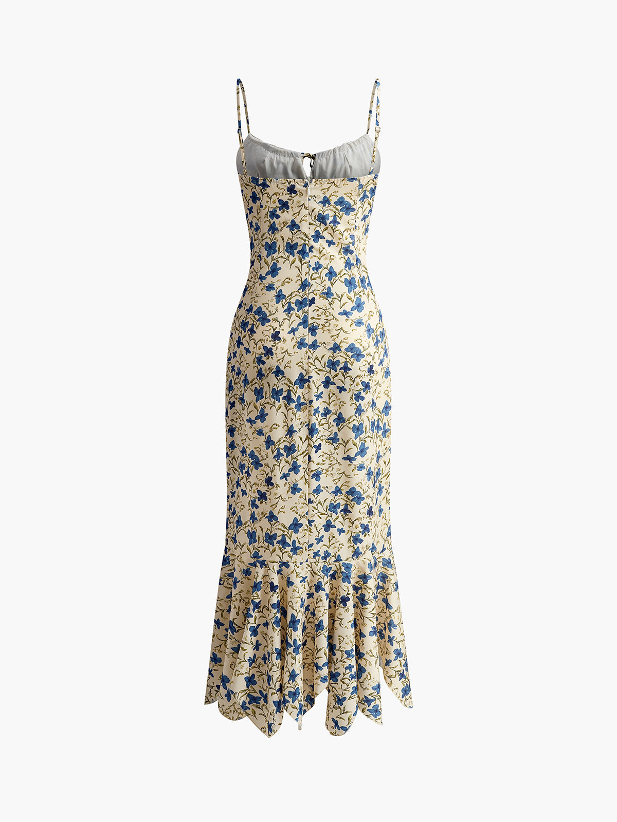 Floral Print Knotted Maxi Dress