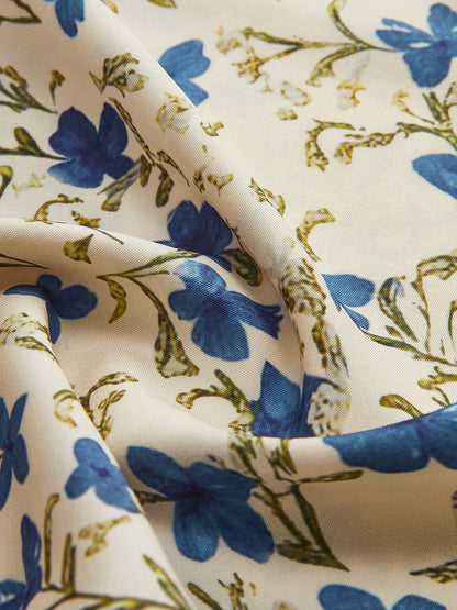 Floral Print Knotted Maxi Dress