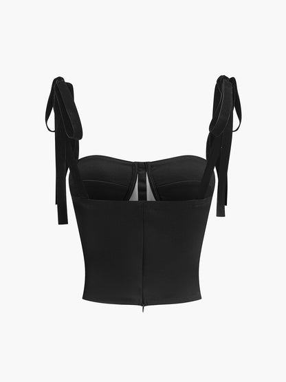 Mesh Sheer High-Waist Fitted Top with Sleeveless for Women
