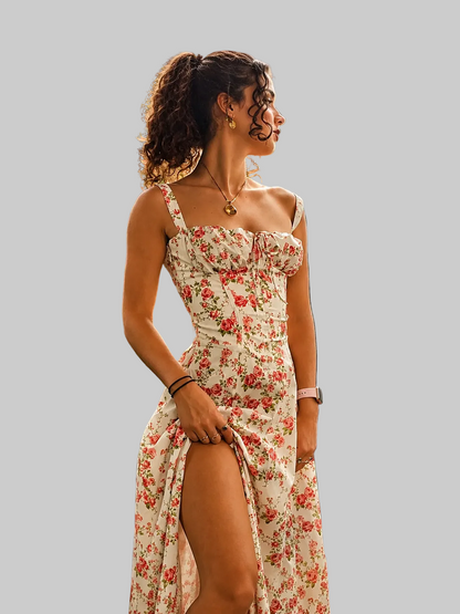 Rosebud Floral Midi Dress