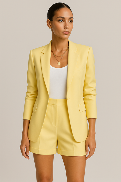 Co-ord Set Oversized Blazer and High Waist Shorts for women