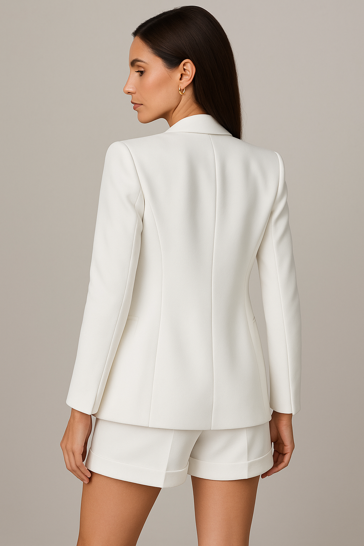 Co-ord Set Oversized Blazer and High Waist Shorts for women