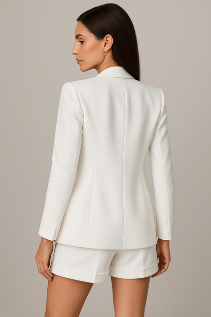 Co-ord Set Oversized Blazer and High Waist Shorts for women