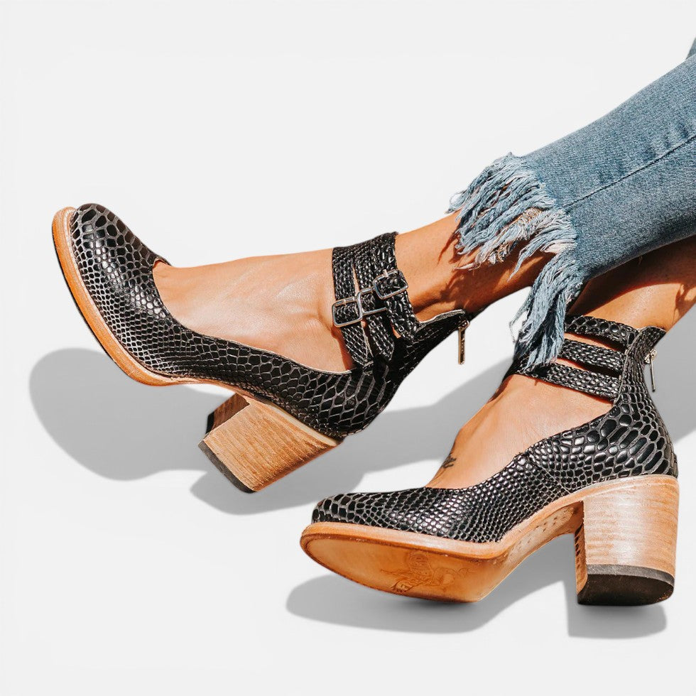 Ankle Boots with Buckle Strap
