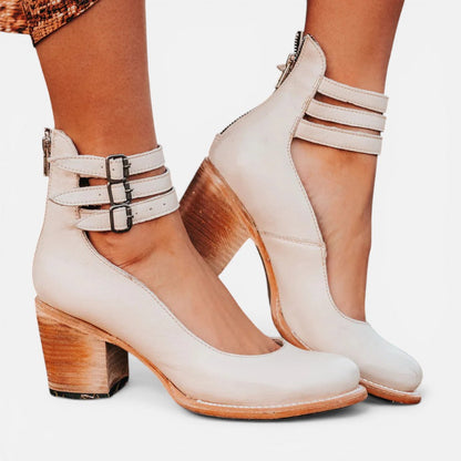 Ankle Boots with Buckle Strap