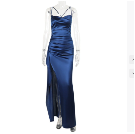High Slit Full-Length Elegant Maxi Dress for Women