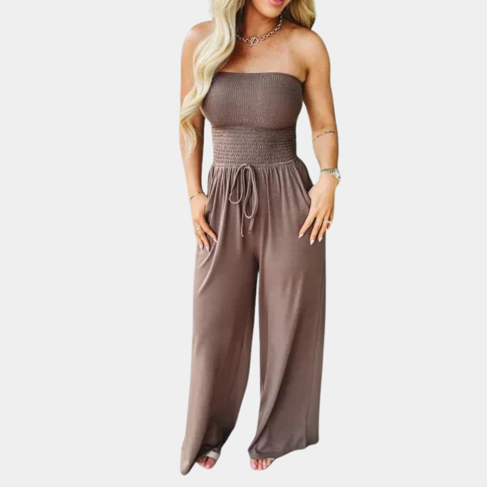 Casual Wide Leg Jumpsuit Relaxed Fit for Women