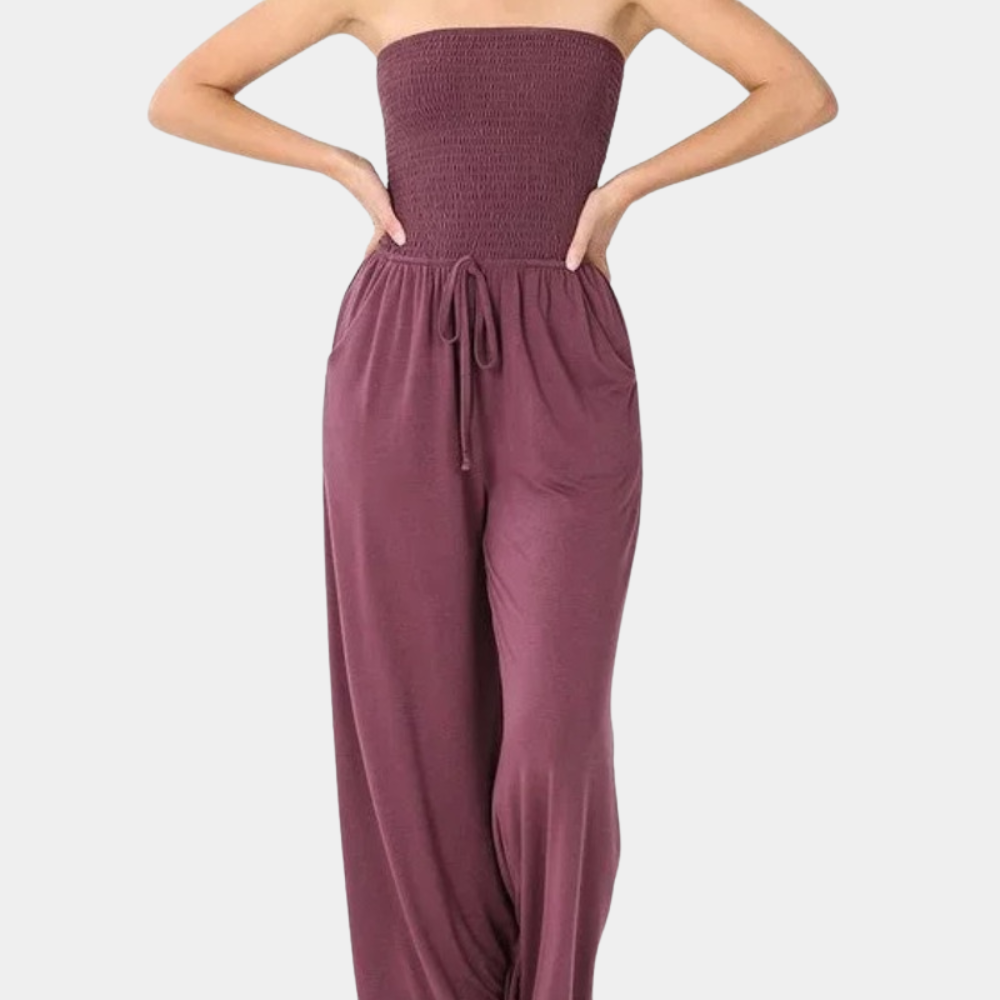 Casual Wide Leg Jumpsuit Relaxed Fit for Women