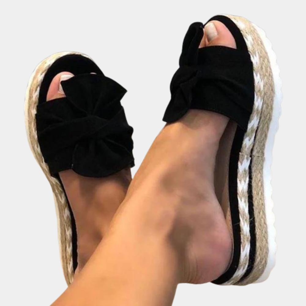 Bow Detail Strappy Sandals in Multiple Colours for Women