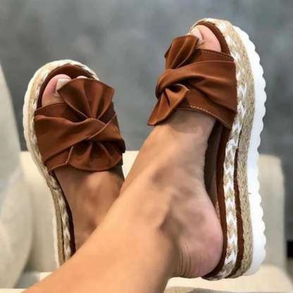 Bow Detail Strappy Sandals in Multiple Colours for Women