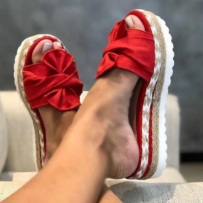 Bow Detail Strappy Sandals in Multiple Colours for Women