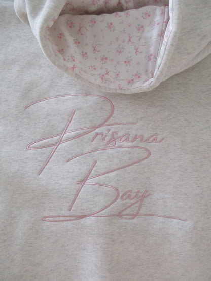 Bow Detail Oversized Hoodie