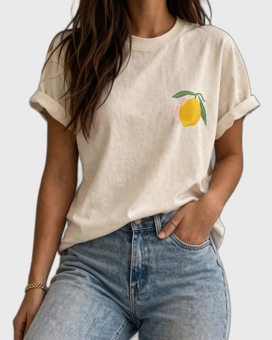Relaxed Fit Short Sleeve Shirt for Women