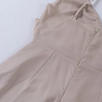 Fitted Full-Length Evening Maxi Dress with Sleeveless for Women