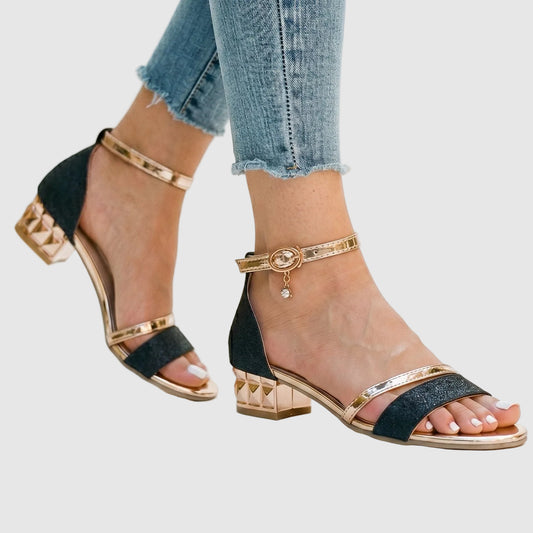 Sandals with Buckle Strap Detail for Women