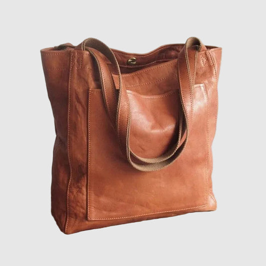 Vegan Leather Handbag with Spacious Interior for Women
