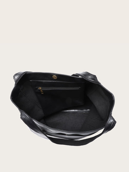 Vegan Leather Handbag with Spacious Interior for Women