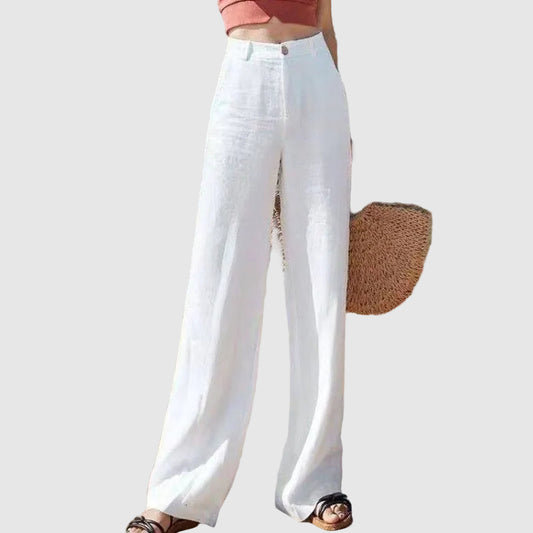 Wide Leg Trousers Flowing High-Waisted Style for Women